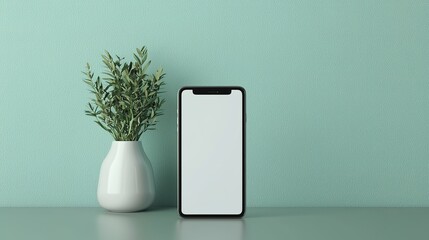 Mockup of a smartphone in a casual setting displaying user-friendly app