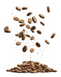 © ColdFire - PNG Dry pet food dropping from above onto a pile
