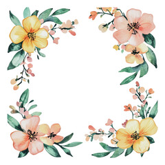 Wall Mural - PNG Soft pastel floral arrangement