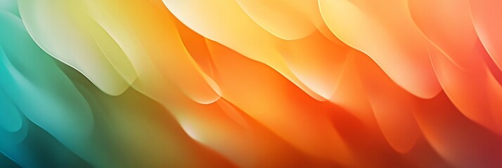 Canvas Print - A stunning and visually appealing gradient background showcasing seamless transitions and blending between vibrant orange and green shades, ideal for wallpaper or various design projects