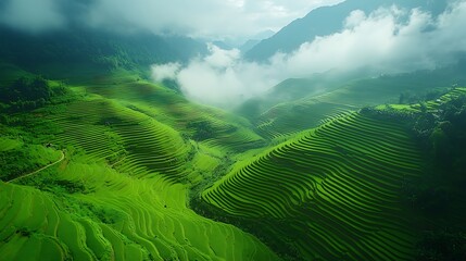 A symphony of green and light