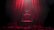 © Thiago - Majestic throne with crown, dramatic lighting, and dark background for eternal ruler concept. Mystique. Illustration