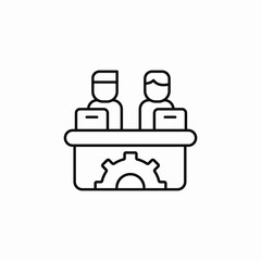 development team icon sign vector