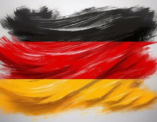 country flag painted on the paper