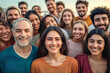 © VetalStock - A large group of happy people from different ethnic groups and different generations of people