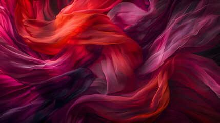 Wall Mural - The ribbon is curled and twisted, giving it a sense of movement and energy.