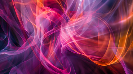 Wall Mural - A colorful wave with blue, red, and orange colors.