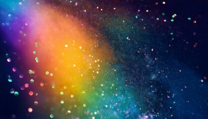 Wall Mural - dusted holographic abstract multicolored backgound photo overlay rainbow light leaks prism colors trend design creative defocused effect blurred glow vintage