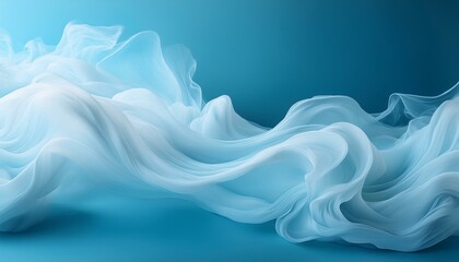 Wall Mural - white soft smoky abstract texture with light bright blue background