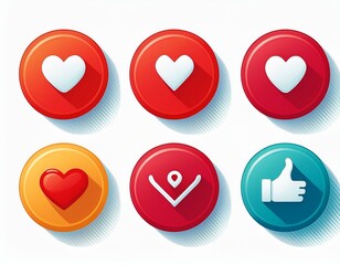 Wall Mural - social media icons, likes and talking - facebook, twitter, x, snapchat, instagram, tim tok