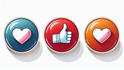 Wall Mural - social media icons, likes and talking - facebook, twitter, x, snapchat, instagram, tim tok