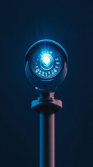 Aufkleber - Infrared led security camera capturing footage in low-light environments for enhanced safety and surveillance