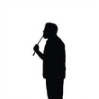 © MstTania - Man Silhouette Silhouette, black color silhouette on a white background