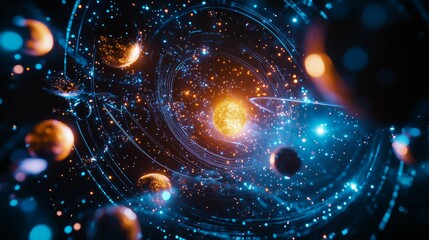 Wall Mural - abstract cosmic galaxy