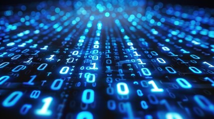 Digital Binary Code Background