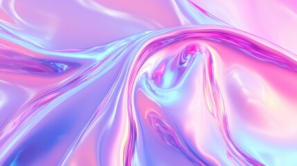 Aufkleber - Trendy abstract holographic background featuring vibrant shades of pink violet and mint