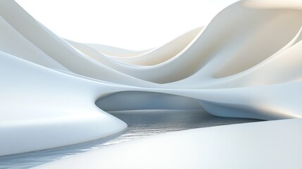 Aufkleber - Abstract 3D background featuring depth and realism ideal for product display 3D rendering