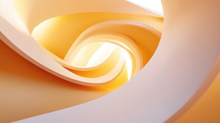 Aufkleber - Elegant abstract minimalist background 3D illustration 3D rendering