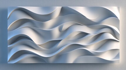 Poster - Unique 3D rendering of a decorative wall panel for interior design