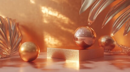 Aufkleber - Premium product photography with 3D rendering background
