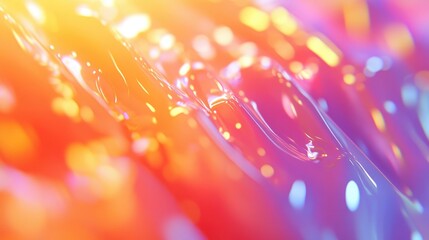 Aufkleber - Abstract Bokeh Banner with Soft Bright Colors 3D Cartoon Rendering and Defocused Sunlight Glow