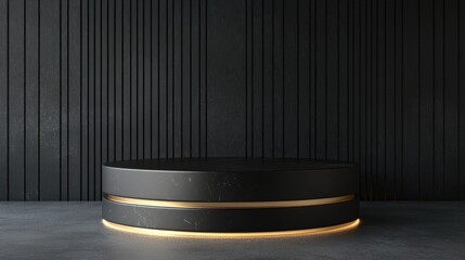Aufkleber - Round product stand display mockup in 3D render