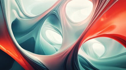 Poster - Abstract digital background in 3D cartoon rendering Unique seamless generation created with fractal based software Not AI content