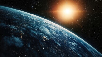 Aufkleber - Outer space in a 3D cartoon rendering