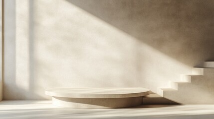 Aufkleber - 3D rendered background showcasing a product mockup podium