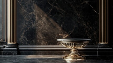 Fototapete - Elegant luxury pedestal background 3D illustration and rendering