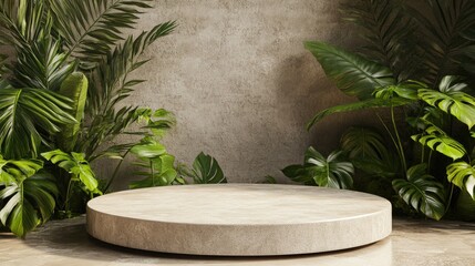 Poster - Stage podium decoration for products 3D rendering