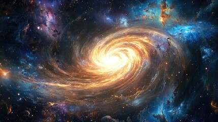 Aufkleber - Cosmic art featuring a 3D cartoon rendering