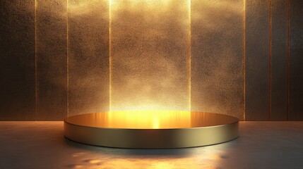 Leinwandbilder - Studio podium and pedestal in 3D illustration and rendering