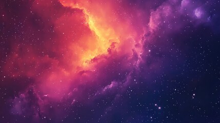 Poster - Colorful abstract space background created with 3D cartoon rendering on watercolor paper Hand painted cosmos and marble ink nebula imagery with stars