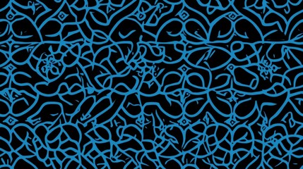  Seamless blue and black geometric pattern ideal for branding products gifts or card backgrounds