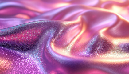 Wall Mural - purple wave pattern, elegance and bright silk beauty generated by ai