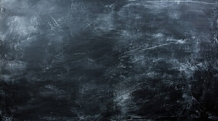 Wall Mural - Horizontal banner background featuring a textured black chalkboard or blackboard surface