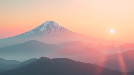 Wall Mural - Mount Fuji at Sunrise