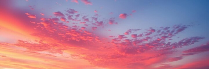 Wall Mural - vibrant orange and pink hues paint the sky as the sun sets, creating a breathtaking display of color