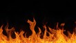 © Himifootage - fire flames black background