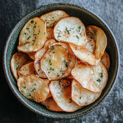 Wall Mural - baked potato with cheese