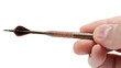 © Michael - Male hand holding darts on white transparent background