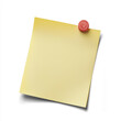 © Wattana - Single sticky note with a handwritten note. isolated on transparent background