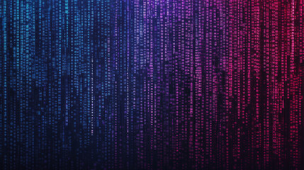 Digital data and binary code programming abstract cloud virtual reality cyberspace cyberpunk technology blue purple futuristic background