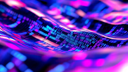 3d digital data and binary code programming abstract cloud virtual reality cyberspace cyberpunk tech
