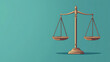 © pawinee - Scales of justice symbolizing fairness and equality, balanced on vibrant background, representing legal system and justice