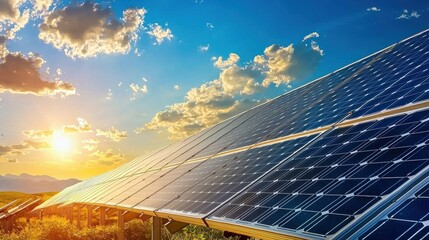 Aufkleber - Harnessing solar power large battery storage units in a rural landscape solar panel installation low resolution view renewable energy solutions