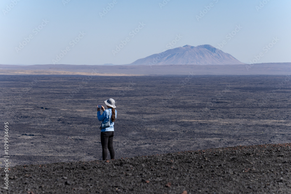 Inferno Cone Trail / Cinder Cone / scoria cone. Craters of the Moon ...
