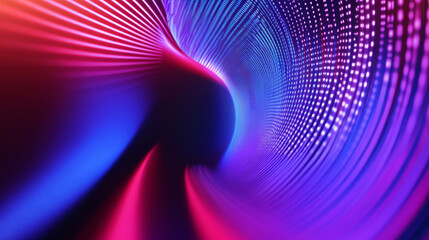 3D digital data and binary code programming abstract cloud virtual reality cyberspace cyberpunk technology blue purple futuristic background