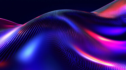 3D digital data and binary code programming abstract cloud virtual reality cyberspace cyberpunk technology blue purple futuristic background